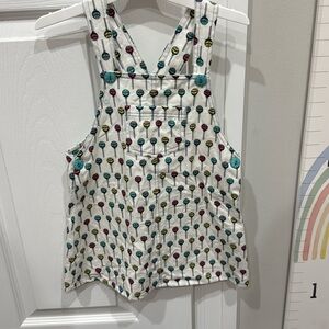 Paloma de Lao white denim lollipop dress.